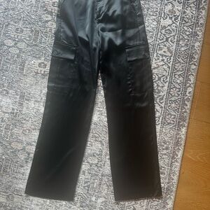 Zara Men's Sleek Black Cargo Pants